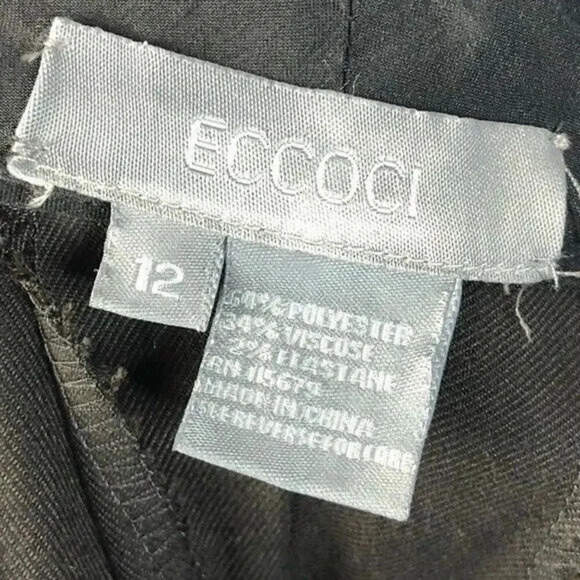 Eccoci Espresso Brown High Rise Wide Leg Y2K Dress Pants 12 - Picture 4 of 4